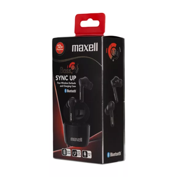 Maxell BT Dynamic+TWS fülhallgató - fekete Maxell BT Dynamic+TWS fülhallgató - fekete