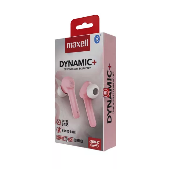 Maxell BT Dynamic+TWS fülhallgató - rózsaszín Maxell BT Dynamic+TWS fülhallgató - rózsaszín