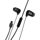 Maxell BASS13 vezetékes fülhallgató - fekete - USB-C (EB10)