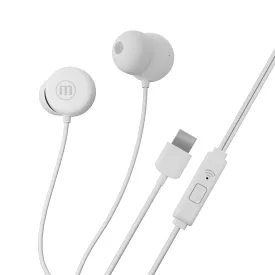 Maxell vezetékes fülhallgató - fehér - USB-C (INBAX)