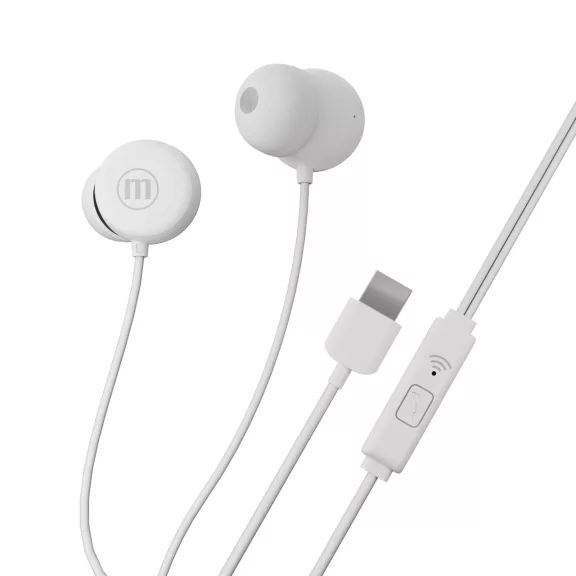 Maxell vezetékes fülhallgató - fehér - USB-C (INBAX) Maxell vezetékes fülhallgató - fehér - USB-C (INBAX)
