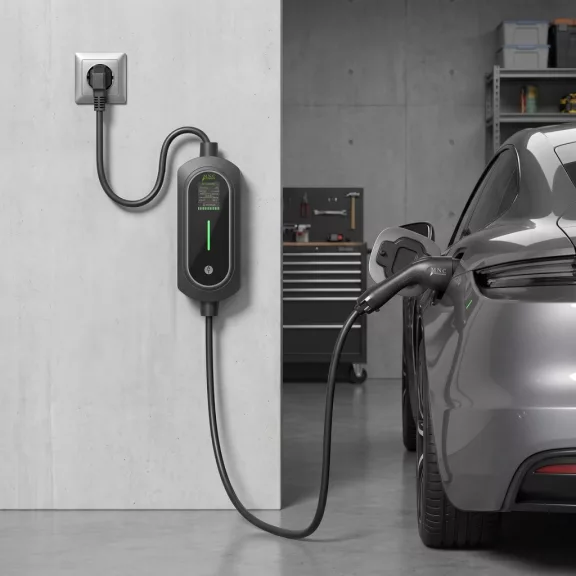 Elektromos autó töltőállomás táskával - EVSE Type2 - 5 m - max. 3,5 kW - 1 x 16A - 110-240V AC Elektromos autó töltőállomás táskával - EVSE Type2 - 5 m - max. 3,5 kW - 1 x 16A - 110-240V AC