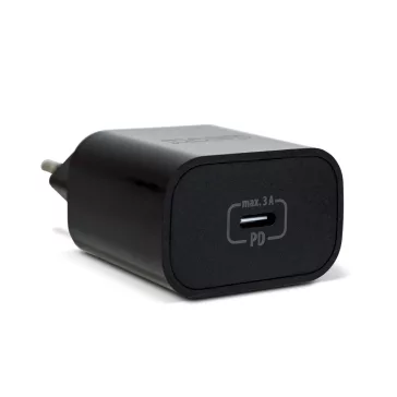 Adapter - Type-C - gyorstöltő, PD20W - fekete