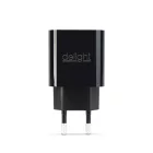 Adapter - Type-C - gyorstöltő, PD20W - fekete