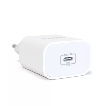 Adapter - Type-C - gyorstöltő, PD20W - fehér
