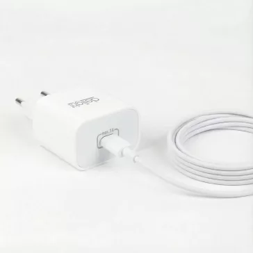 Adapter - Type-C - gyorstöltő, PD20W - fehér