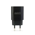 Hálózati Adapter USB + Type-C PD20W gyorstöltéssel - fekete