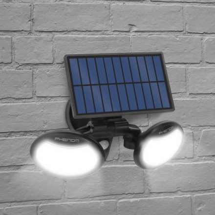 Mozgásérzékelős szolár reflektor - forgatható fejjel - 8W - 2 COB LED