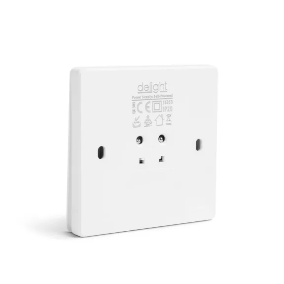 Kinetic fali kapcsoló - 433 Mhz - 2 körös - IP20 Kinetic fali kapcsoló - 433 Mhz - 2 körös - IP20
