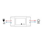 Smart Wi-Fi-s rejtett kapcsoló - 90-250V, 16A - Amazon Alexa, Google Home, IFTTT kompatibilitás