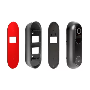   Smart Wi-Fi-s videó kaputelefon - akkumulátoros, 12V - MicroSD, FHD, PIR - fekete