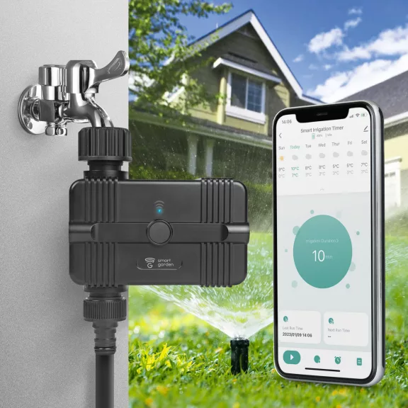 Smart öntözésvezérlő - Wi-Fi - 3/4" - max 1700L/h - 4 x AA Smart öntözésvezérlő - Wi-Fi - 3/4" - max 1700L/h - 4 x AA