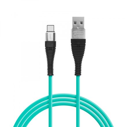 Adatkábel - USB Type-C szilikon bevonat 4 szín - 1 m