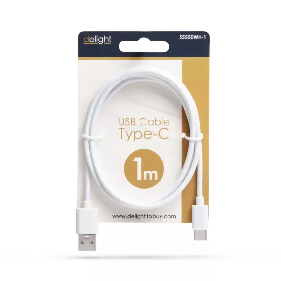 Adatkábel - USB Type-C - fehér - 1 m Adatkábel - USB Type-C - fehér - 1 m