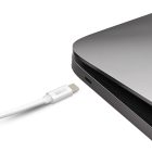 Notebook töltőkábel - adatkábel - Type-C / Type-C - fehér - 1 m - 5 A - 240 W