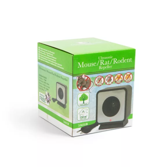 Ultrahangos rágcsálóriasztó - 230V / 50Hz - 150 m² Ultrahangos rágcsálóriasztó - 230V / 50Hz - 150 m²