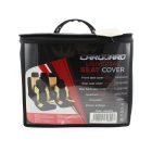 Autós üléshuzat szett - 9 db-os drapp / fekete - HSA008