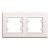 Karea 2-es keret, vízszintes, fehér