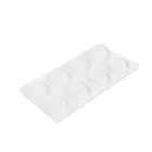 Ajtóütköző szett - öntapadós, átlátszó - 18 mm - 8 db / csomag
