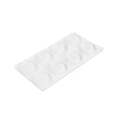   Ajtóütköző szett - öntapadós, átlátszó - 18 mm - 8 db / csomag