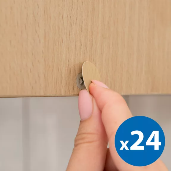 Csavartakaró szett - 13 mm - tölgy - 24 db / csomag Csavartakaró szett - 13 mm - tölgy - 24 db / csomag