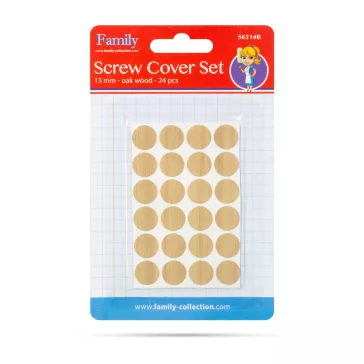 Csavartakaró szett - 13 mm - tölgy - 24 db / csomag