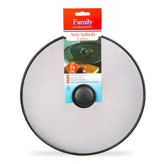 Fröccsenésgátló fedő - 29 cm - fekete Fröccsenésgátló fedő - 29 cm - fekete
