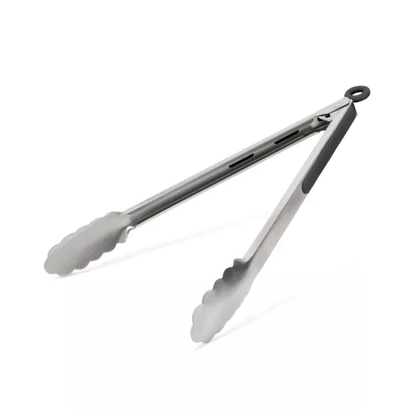 Grill csipesz - 34 cm - rozsdamentes acél / fekete Grill csipesz - 34 cm - rozsdamentes acél / fekete