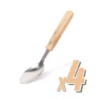 Grill kanál - 4 db - fa nyéllel