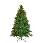 Műfenyő - 210 cm - PE / PVC - piros bogyóval