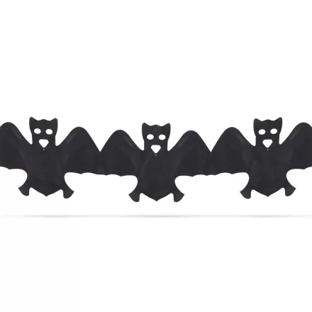 Halloween-i papír girland - denevér - 3 m