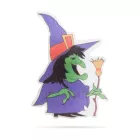 Halloween-i RGB LED dekor - öntapadós - boszorkány