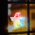 Halloween-i RGB LED dekor - öntapadós - szellem 56512C
