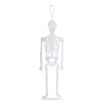   Halloween-i foszforeszkáló dekoráció - csontváz - 32 x 11 cm