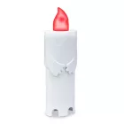 Halloween-i LED-es gyertya - szellem - 4 színű LED - 12 x 4,5 x 3 cm