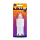 Halloween-i LED-es gyertya - szellem - 4 színű LED - 12 x 4,5 x 3 cm