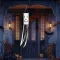 Halloween-i szélzsák dekoráció - szellem - fehér - 122 cm