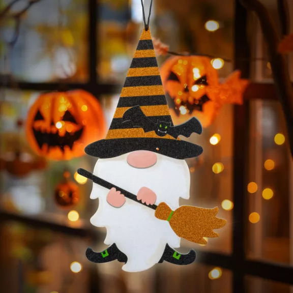 Halloween-i dekoráció - manó - akasztható - habszivacs - 44 x 26 cm Halloween-i dekoráció - manó - akasztható - habszivacs - 44 x 26 cm
