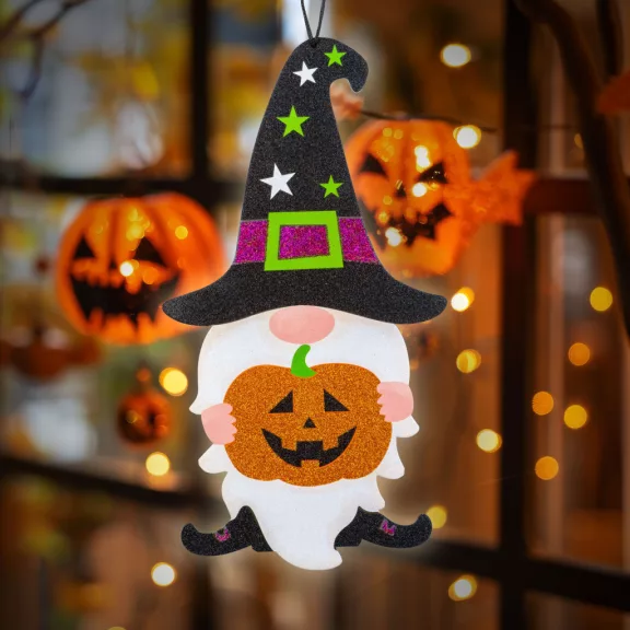 Halloween-i dekoráció - manó - akasztható - habszivacs - 44 x 26 cm Halloween-i dekoráció - manó - akasztható - habszivacs - 44 x 26 cm