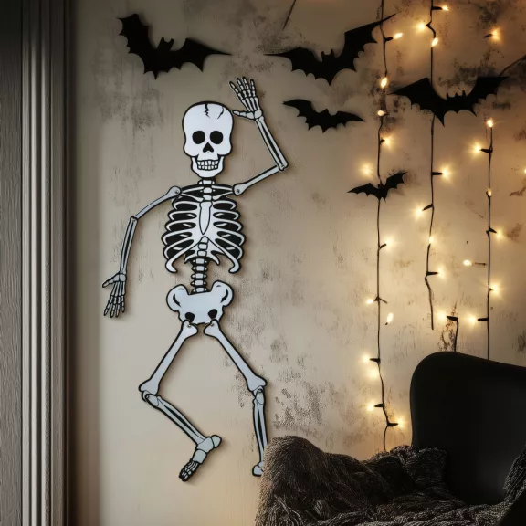 Halloween-i dekoráció - csontváz - habszivacs - 85 x 18 cm Halloween-i dekoráció - csontváz - habszivacs - 85 x 18 cm