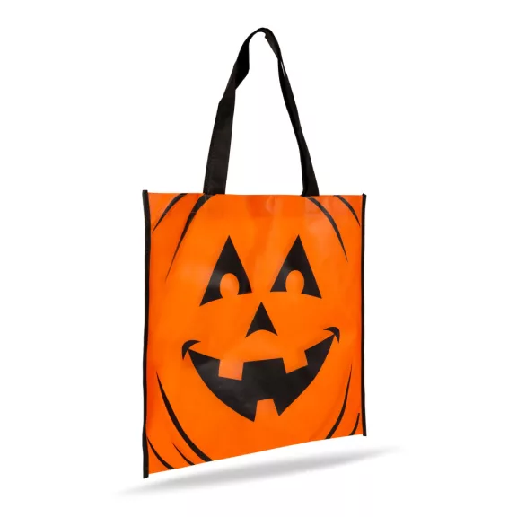 Halloween-i ajándéktáska - tök - 35 x 37 cm - narancssárga Halloween-i ajándéktáska - tök - 35 x 37 cm - narancssárga