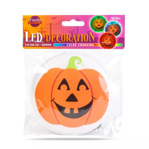 Halloween-i LED dekoráció - RGB LED - tök - öntapadós - 12 x 4 cm Halloween-i LED dekoráció - RGB LED - tök - öntapadós - 12 x 4 cm