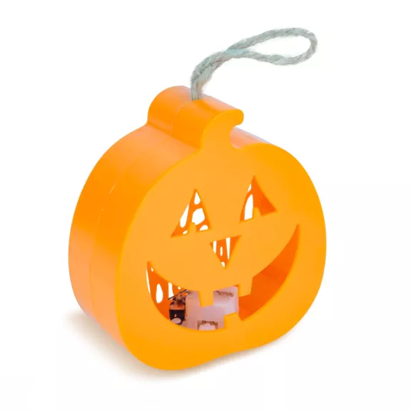 Halloween-i LED dekor - tök - RGB LED - 3 x LR1130 - 8,5 x 9 x 4 cm