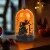 Halloween-i LED dekor - narancs - 3 x AAA - 8 x 12,5 cm