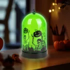 Halloween-i LED dekor - zöld - 3 x AAA - 8 x 12,5 cm