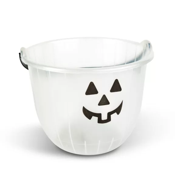 Halloween-i dekoráció - vödör - 2 féle - 20 x 16 cm