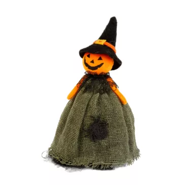 Halloween-i dekoráció - szellem, macska, tökfej - 21 cm 