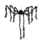 Halloween-i dekoráció - fekete pók - papír - 75 x 13 cm