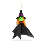 Halloween-i dekoráció - felakasztható - boszorkány - 48 x 44 cm
