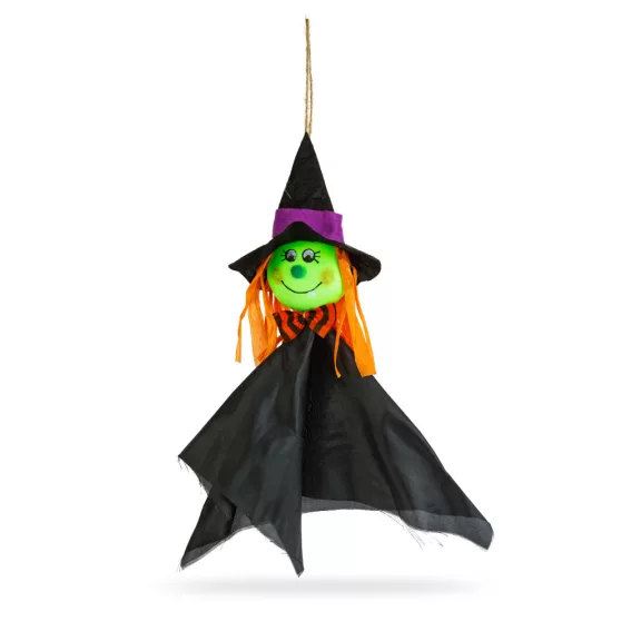 Halloween-i dekoráció - felakasztható - boszorkány - 48 x 44 cm Halloween-i dekoráció - felakasztható - boszorkány - 48 x 44 cm